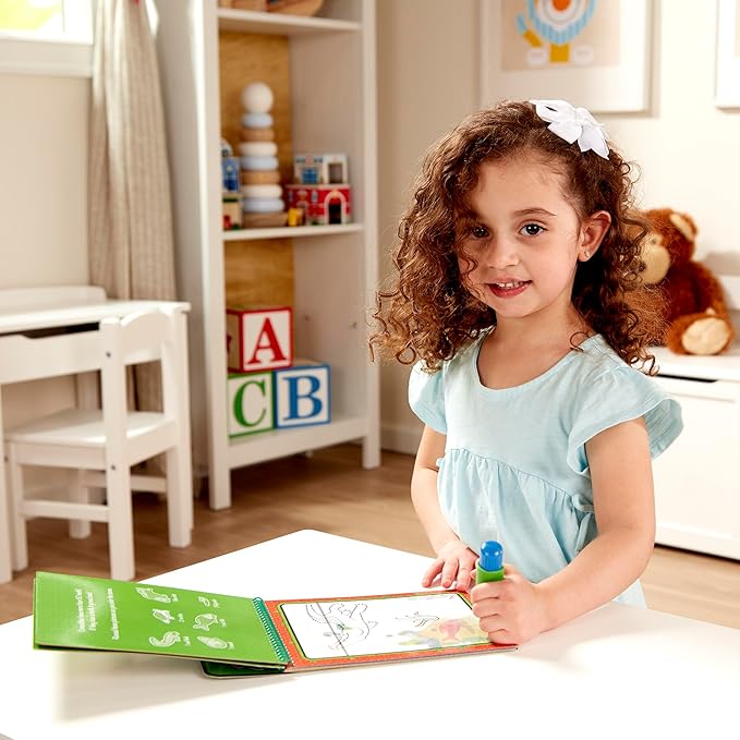 Melissa & Doug On The Go Water Wow! Reusable Water-Reveal Coloring Activity Pad – Jungle