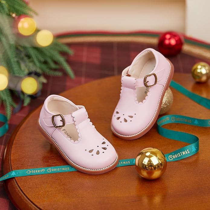 Felix & Flora Toddler Little Girl Mary Jane Dress Shoes - Ballet Flats for Girl Party School Shoes