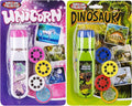 Georgie Porgy Slide Torch Projector Toys Flashlight for Kids Educational Toys Science Set Wall Ceiling Tents Night Lamp Gifts for Boys Girls (Dinosaur + Unicorn)