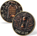 AtSKnSK Memento Mori Coin Momento Mori Coin Skull Coin Stoic Gifts Memento Mori Calendar Living Memento Mori Amor Fati Coin (Gravestone Skull Snake)