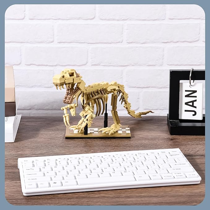 Dinosaur Skeleton Building Kit & Paleontology Building Set-316PCS Excavation-Ready T.Rex Fossil Model, Adult Dinosaur Gift with Movable Joints for Collectors-Display Figures for Home&Office