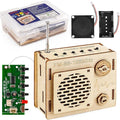 STEM Projects for Kids & Adults, FM 88-108 MHz Radio Toy Set, DIY Science Experiment Electronics Kit, Beginner's Starter Set, Idea Gifts for Teenage Boy Girl