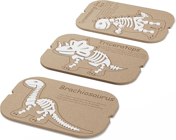 Sensory Table Flisat Trofast Inserts Dinosaurs Puzzle Set of 3 Pieces