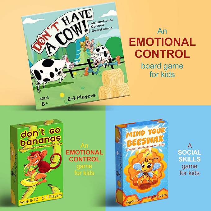 Don't Have a Cow A CBT Therapy Game for Kids from The Creator of Don't Go Bananas - Counseling Games - Version 2