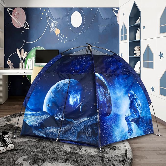 Kids Play Tent Lucky Castle Playhouse for Kid Easy Fun Dome Tent Camping Tent Indoor and Outdoor Imaginative Play Perfect Kid's Gift