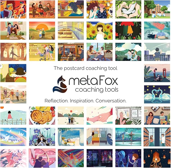 metaFox 'Where I Belong' deep pictures - 52 Coaching and Motivation Cards Set for Youth with Question - For Self-Reflection, Therapy, Relationship and Self-Awareness Game