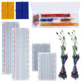 276Pcs Breadboard Jumper Wires Kit, 2Pcs 830 Breadboards + 2Pcs 400 Breadboards + 2Pcs Color-Coded 170 Breadboards + 140Pcs U-Shape Jumpers and 2x65Pcs Flexible Wires for Arduino, Raspberry Pi, STEM