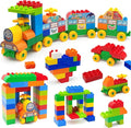 150 Pcs Classic Building Blocks Set for Toddlers 3-6, Large Building Bricks Train Educational Toy STEM Toys Compatible with Major Brands Gift for Kids