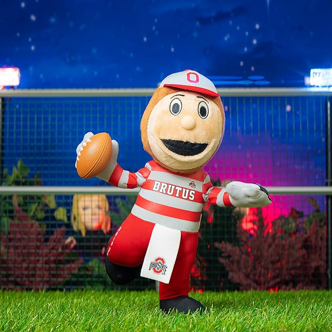 Bleacher Creatures Ohio State Buckeyes Brutus 10" Mascot Plush Figure - A Mascot For Play or Display
