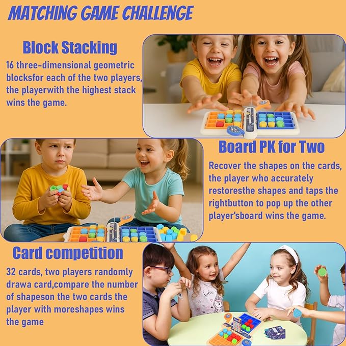 Board Games for Kids,Games Puzzle Board Matching Game,Shape Toy Puzzle Game,Educational Toys for Children Over 3 Years Old