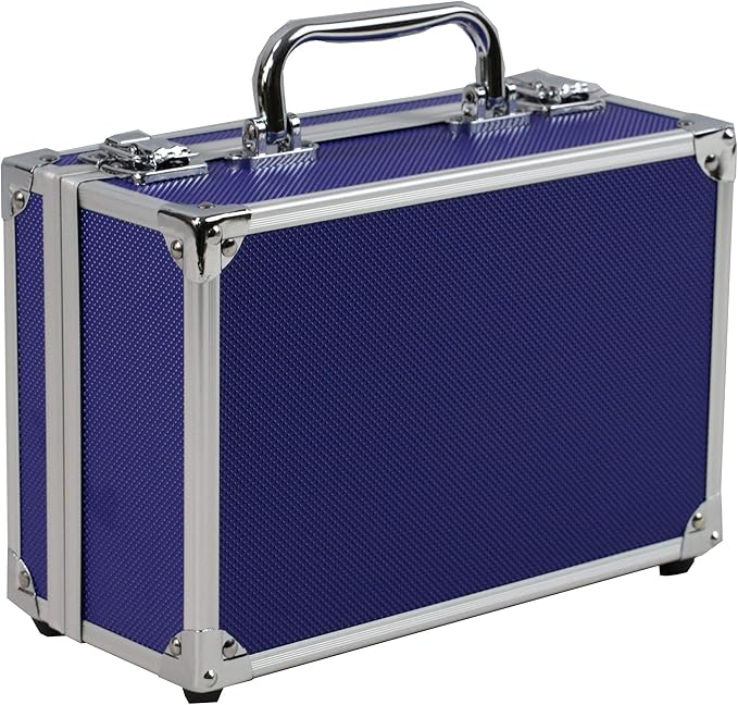 Ursae Minoris Elite Blue Aluminum Box with Handle for 30 Certified or Certified-Style Coin Holders NGC, PCGS, ANACS, Elite, Lighthouse, BCW