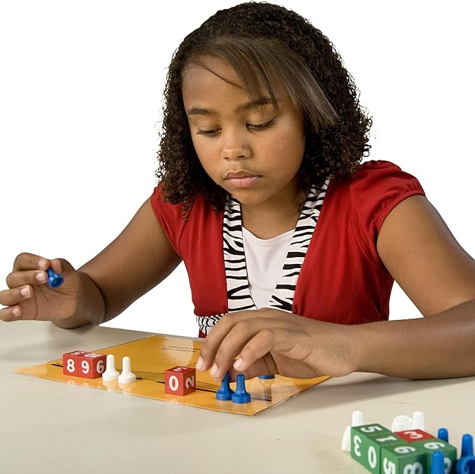 Hands-On Equations® Class Set for Teacher and 10 Students. Includes The Teacher Demonstration Balance Scale and Game Pieces and 10 Sets of Student Manipulatives. Grade 3 and up.