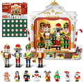 HOGOKIDS Advent Calendar 2025 Nutcracker Theater Building Set with Light, 24 Day Christmas Countdown Calendar 3.6 Mini Building Block Toy with 4 Nutcracker & 8 Minifigures, Gift for Adult Girl Boy 10+