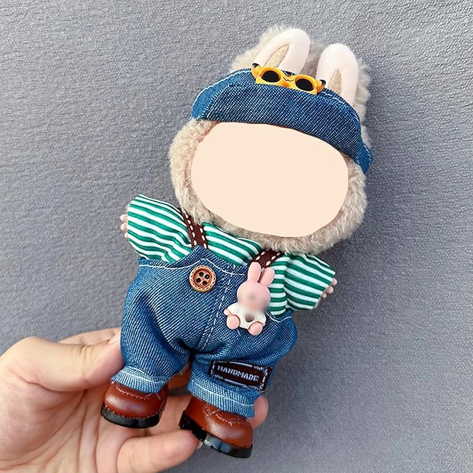 4 Pack—17cm Doll Clothes,Premium Doll Outfit with Accessories,Doll Princess Skirt,Cute Clothes Outfit for 17cm Dolls,End Dolls Fashion Clothing Set(No Dolls and Shoes) (Set E)