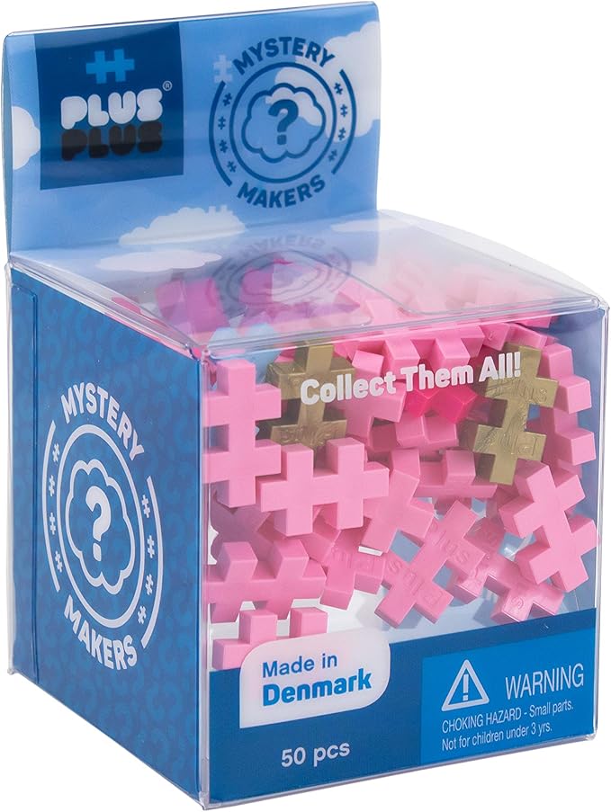 PLUS PLUS – Set of 3 Mystery Makers – Pets, Bundle 2 – Construction Building STEM | STEAM Toy, Interlocking Mini Puzzle Blocks for Kids