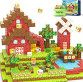 1" Magnetic Blocks - Build Mine Magnet World Farm Animals Set, 100PCS Vibrant Colorful Magnetic Blocks with Ultra Magnet Strength for Kids Ages 3-12, STEM Toys Ideal Gifts for 3+ Years Old Boys Girls