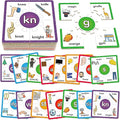 Torlam Phonics Puzzle, Rhyming Games Phonics Games Flash Cards for Kids Toddler, Learn to Read Spelling Reading Sight Words, Trigraphs Site Words for Preschool Kindergarten Homeschool Supplies