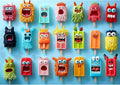 500 Piece Puzzles for Adults Funny Colorful Monster Ice Cream Jigsaw Puzzles 500 Pieces Cute Food Family Puzzle Challenging Family Puzzle Games Gift for Adults (21"x15")