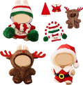 3 Pack Christmas Clothes for 17cm Doll (No Doll), Outfits for 15/17cm Dolls, Stylish Adorable Christmas Clothe Accessories
