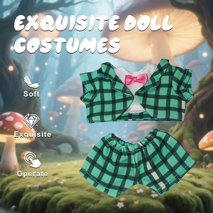 17cm Doll Clothes & Outfit Set for 17cm Dolls Hoodies Jeans Accessories Outfits Luxury Chic Doll Clothing & Style Bundle(NO Doll)