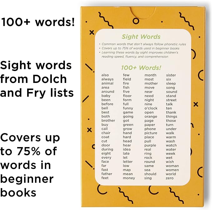 Think Tank Scholar 1st Grade Sight Words Flash Cards (First Grade) Pack - 100+ Dolch & Fry (High Freqency) Sight Word - Learn to Read, Site Words Learning for Kids Ages 5,6,7 & 8, Homeschool/Classroom