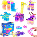 40 PCS Sensory Soft Building Blocks for Toddlers, Montessori Squishy Stacking Toy Set for Kids, Squeezable & Stretchable Early Learning Construction Playset, Multicolor Puzzle Blocks for Creative Play