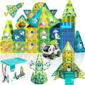 Magnetic Tiles Building Block Set Magnet Tiles Educational Toy Space Adventure Learning Construction Magnetic Toys Set Birthday Gift for Boys Girls Kids Age 3 4 5 6 7 8