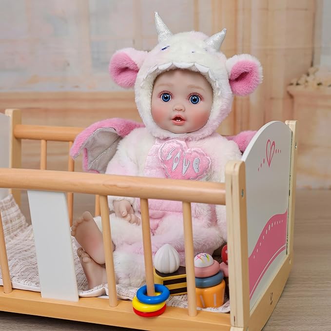 Baby Dolls, 18inch Large Realistic Cute Soft Body Baby Doll Real Life Baby Dolls with Accessories for 3+ Year Old Girls Gifts, Pretend Play, Collection, Love Slogan Design