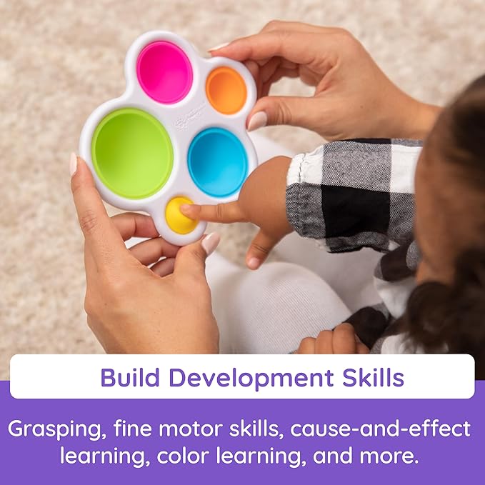 Fat Brain Toys Original Dimpl Brand Baby Toy, Sensory Toys for Babies 10 Months+, Interactive Baby Toys, Fidget Toys, 1 Piece