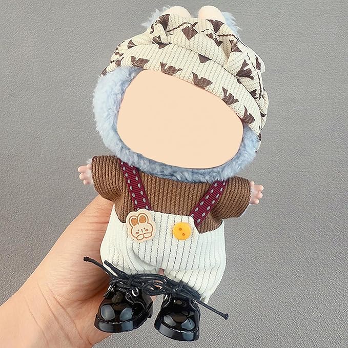 4 Pack—17cm Doll Clothes,Premium Doll Outfit with Accessories,Doll Princess Skirt,Cute Clothes Outfit for 17cm Dolls,End Dolls Fashion Clothing Set(No Dolls and Shoes) (Set D)