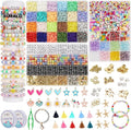 Girls Bracelet Making Kit,Friendship Bracelet Kit Gifts for Teen Girls,Clay Beads&Glass Seed Beads&Pony Beads with Charms,Art and Craft Gifts for Christmas,Toys for Teens