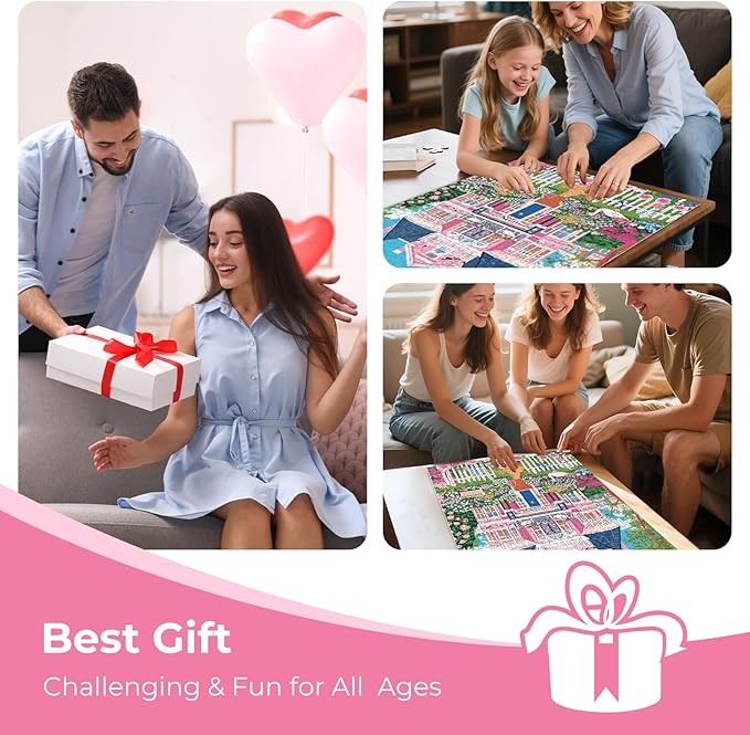 Puzzles for Adults 500 Pieces,Beautiful Manor Puzzle for Adults 500 Pieces,Spring Garden House Jigsaw Puzzles for Seniors and Kids, Perfect for Game Nights Giving Puzzles,20.5x15 in