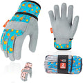 Vgo... 2Pairs 3-4 Years Kids Gardening Gloves,Children Yard Work Gloves,Soft Safety Outdoor Playing Gloves(Size KID:XS,2 Color,KID-MF3561)