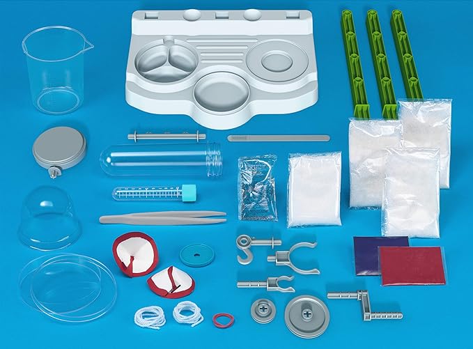 Thames & Kosmos Ooze Labs Colorful Crystal Lab STEM Experiment Kit & Lab Setup | Awesome Geometric Crystals, Dazzling Displays, with 11 Shiny, Sparkly, Safe Experiments | Stickers to Decorate Your Lab