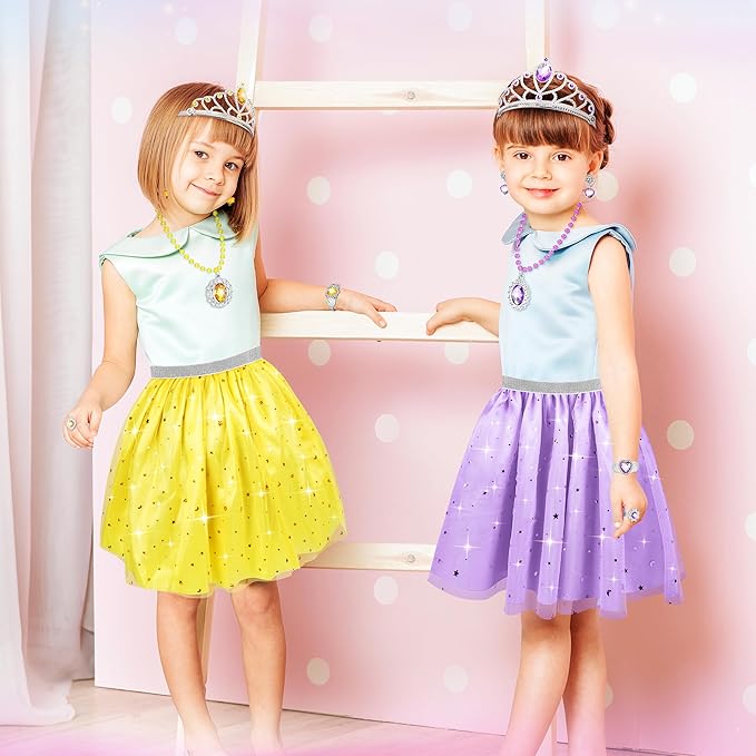 Princess Dress Up Toys & Jewelry Boutique,Girl Role Play Gifts,Kids Toys for 3-6 Years Girl Toddler B-Day Party Favors