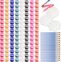Veythor Mini Acrylic Paint Set,Acrylic Paint Strips for Kids&Adults with Brushes,15 Set 8 Colors Washable Filled,for Home Classroom Painting Art Supplie(15)