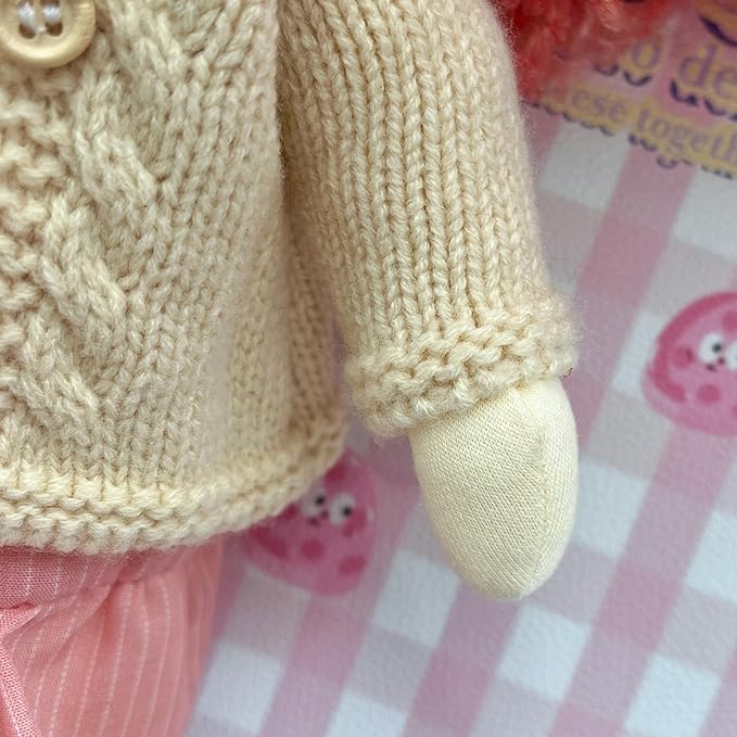BlissfulPixie Waldorf Handmade Rag Doll - Personalized Collectors Plush for Kids Birthday Present With Beautiful Box-Caroline 12"