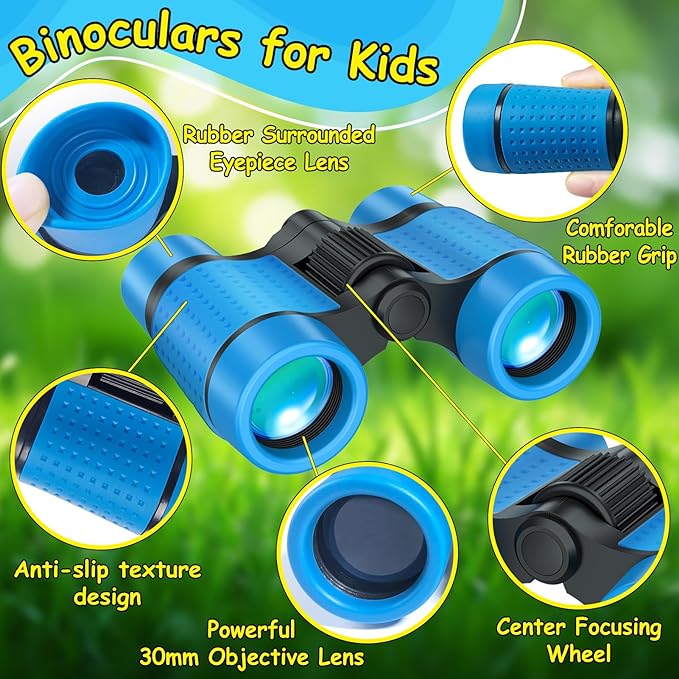 ESSENSON Binoculars for Kids Toys Gifts for Age 3-12 Years Old Boys Girls Kids Telescope Outdoor Toys for Sports and Outside Play, Bird Watching, Birthday Presents
