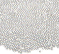 Iridescent Glass Tiny Bubble Beads, 1.5-2.0mm 10g No Hole Micro Mini Round White Transparent Water Droplets Beads - Applications: for Resin Filler, Nail Art, Dollhouse Bath Tub