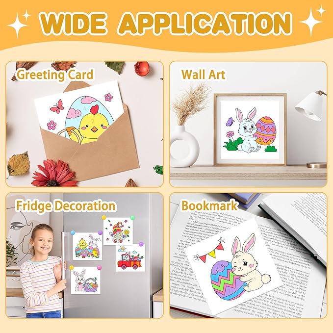 Paint with Water Coloring Books for Toddlers, Easter Theme Mess Free Watercolor Painting Papers for Kids Water Color Paint Kit Art Craft Birthday Gift for Ages 1-3, 4-8