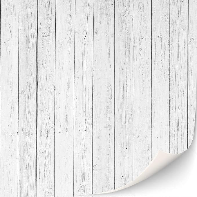 3 Sheets Self-Adhesive Wall Cladding for Dollhouse 1:12 Scale (White Board Wall)