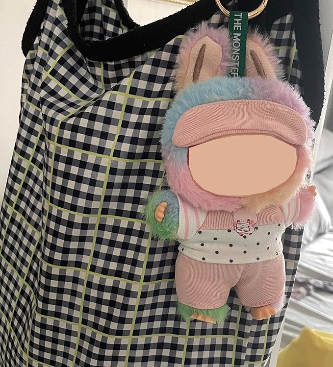 17cm Doll Clothes Set - 3PCS Outfit with Headband, Top & Pants (Fit 1st/2nd/3rd Gen ,Doll Not Included) Cute Kawaii Fashion Accessories