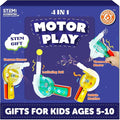 Butterfly EduFields 4in1 Motor Play Science Kit | Best Birthday Return Gifts for Kids Ages 5 6 7 8 9 10 11 12 | STEM Toy | Reusable & Safe | Birthday Gift for Kids Ages 5+