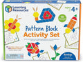 Learning Resources Pattern Block Activity Set, 20 Double-Sided Cards, Ages 4+