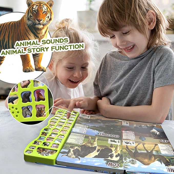Listen & Learn: 30 Animal Sounds Book - Educational Learning Toys Gift for Boys Girls Toddlers Busy Book