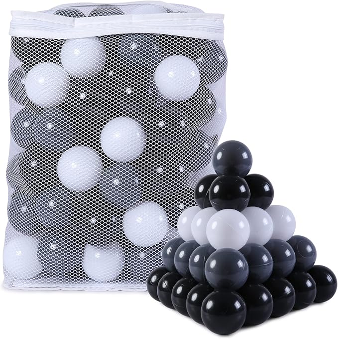 Ball Pit Balls Plastic Balls for Ball Pit Phathalate Free BPA Free Plastic Balls 100pcs 2.2" Set for Toddlers for Play Tent Tunnel
