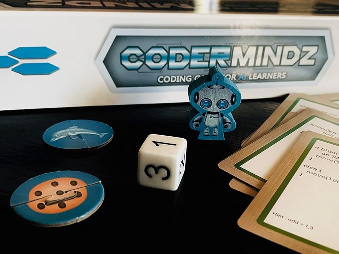Game for AI Learners! NBC Featured: First Ever Board Game for Boys and Girls Age 6+. Teaches Artificial Intelligence and Computer Programming Through Fun Robot and Neural Adventure!