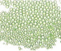 Iridescent Glass Tiny Bubble Beads, 0.4-3mm 10g No Hole Micro Mini Round Light Green Water Droplets Beads - Applications: for Resin Filler, Nail Art, Dollhouse Bath Tub