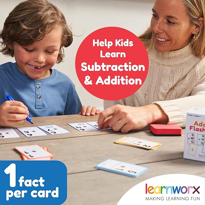 Addition and Subtraction Flash Cards 1st Grade | 366 Math Flash Cards 2nd Grade & 3rd | Subtraction & Addition | Math Facts 0-12 | for Kids Ages 4 5 6 7 | Family Bulk Flashcards