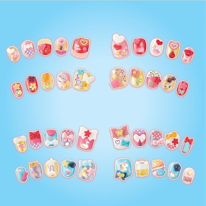 Aquabeads 40-Piece Multicolor Heart & Ribbons Nail Craft Kit